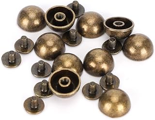 AYNEFY Rebites Cogumelo, Tachas Cor Bronze, 12 Mm de Diâmetro, Ideais para Acessórios de Moda, Roupas e Calçados