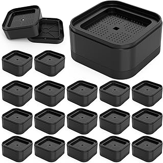 Pacote com 20 peças de elevação de móveis ajustáveis para mesa/sofá/cadeira/sofá/armário | Elevadores de 3,51 cm, quadrados, elevadores de cama para pernas de mesa