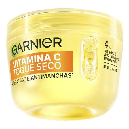Gel Creme Hidratante Facial Antimanchas Toque Seco com Vitamina C, Controla a Oleosidade e Unif