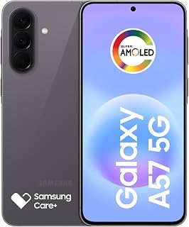 Celular Samsung Galaxy A57 5G 128GB, 8GB RAM, Recursos AI (Cinza)