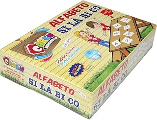 Carlu Brinquedos - Alfabeto Silábico Jogo de Escrita 150 Peças, 4+ Anos, Multicor, 3018