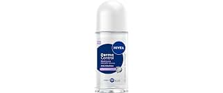 NIVEA Desodorante Antitranspirante Roll-on Derma Control Restaura 50ml, Proteção 72h, Previne Irritações, Ácido Hialurônico, Peles SensíveisNIVEA Desodorante Antitranspirante Roll-on Derma Control