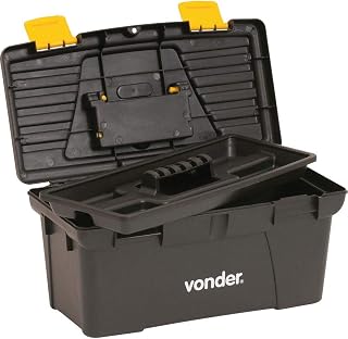 Vonder, Caixa Plástica Para Ferramentas, Preta E Amarela, Cpv 0320.