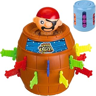 Pula Pirata Barril Brinquedos Criança 5 anos Infantil Jogo Barril do excessivo | Diversão Em Família