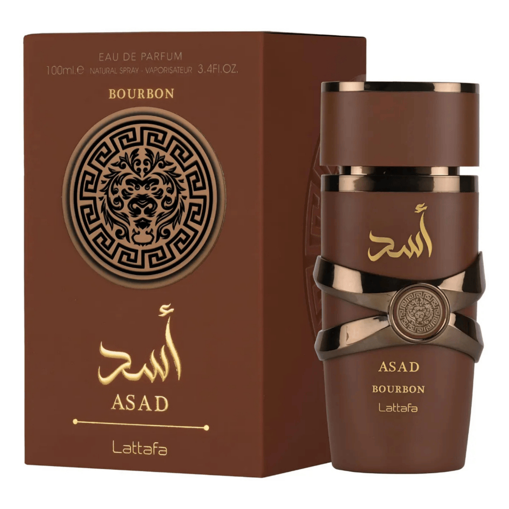 Perfume Asad Bourbon Marrom Árabe 100ml Masculino Embalagem de vidro lacrado