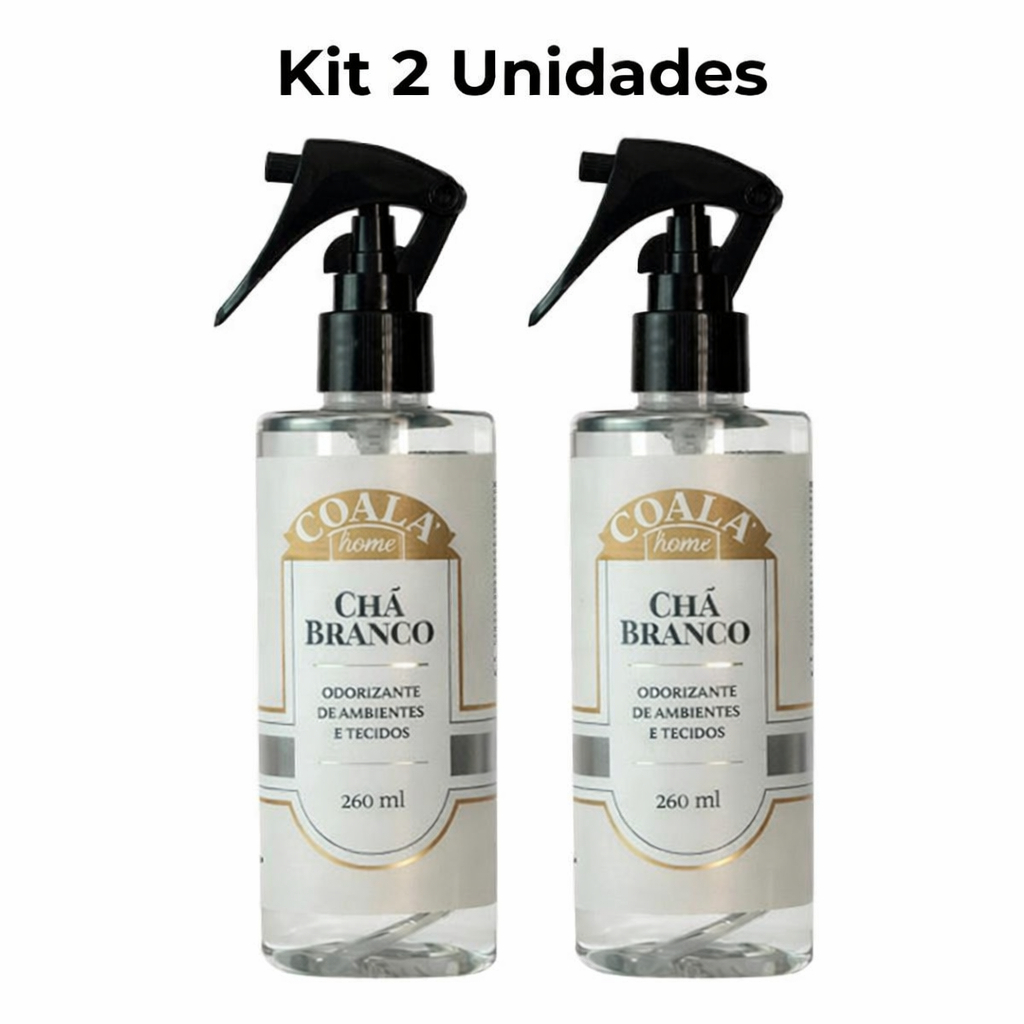 Kit 2 Unidades Coala Odorizante de Ambientes e Tecidos Chá Branco 200ML