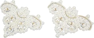 Flor de Sapato de Pérola, 2 Peças de Romance Brilhante Personalizado, Decoração de Sapato de Moda Multifuncional, Ornamento de Com Acessório de Roupa DIY para Botas, Sandálias, Chapéus, Bolsas,