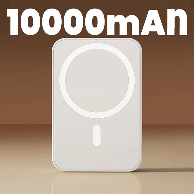 Carregador Portátil Indução para iPhone/Android Magsafe Sem fio Bateria Carga 5000mAH/10000mah