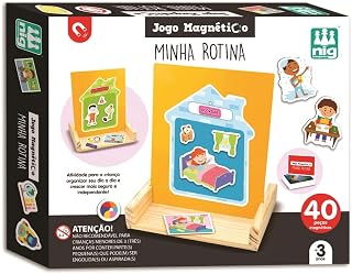 Jogo Infantil Minha Rotina Quadro Magnético Organização Autonomia Confiança Brinquedo Educativo - Nig 0466