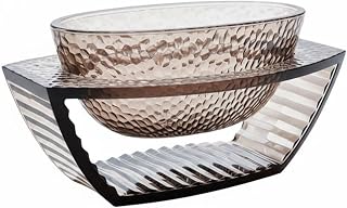 organizador de doces com tampa, feito de couro e metal, ideal para organização doméstica, decoração de casa, armazenamento em mesa de escritório e para presentear, Dt201311b