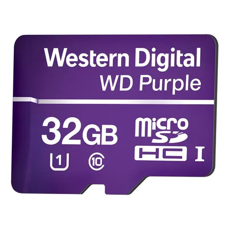 Cartão Micro Sd 32gb 16tbw Western Digital Purple